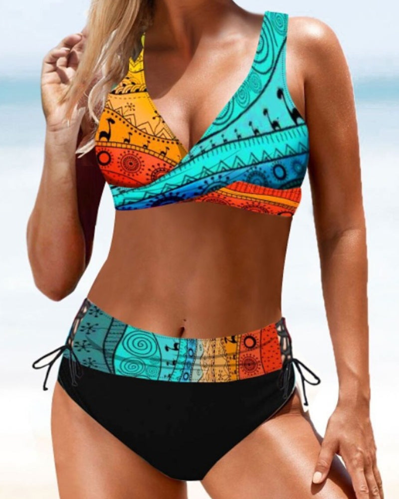 Eva - Farbenfroher, Fröhlicher Bikini