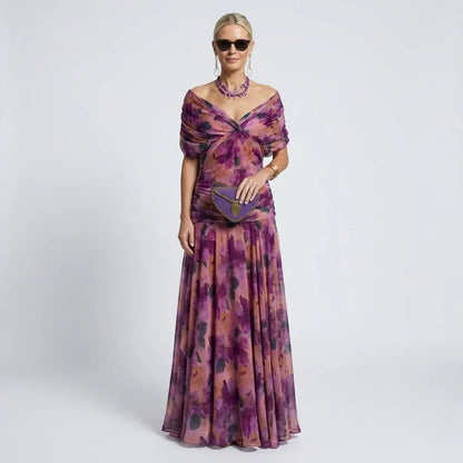 LouLou | Elegantes Maxikleid für festliche Anlässe mit V-Ausschnitt