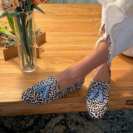 Martha | Orthopädischer Loafer mit blauer Quaste