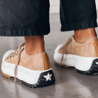 Elsa - Plattform-Sneaker aus Leder