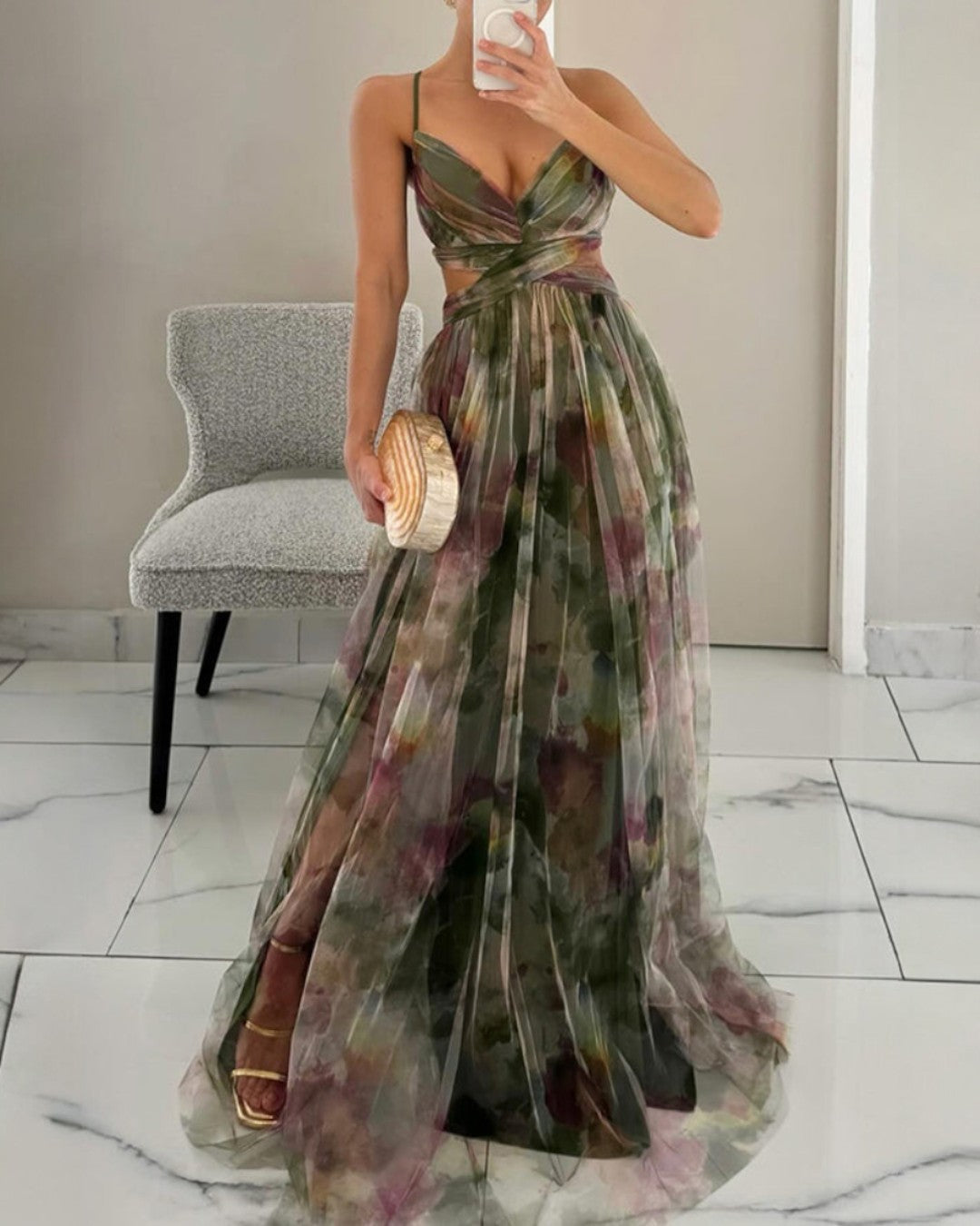 Mandy - Zauberhaftes Maxikleid mit Blumenprint