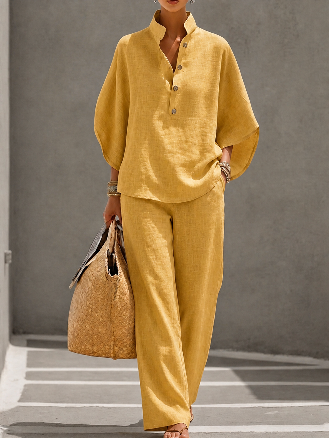 Arienne | Leinen Ensemble · Flüssigkeit & Natürliche Eleganz