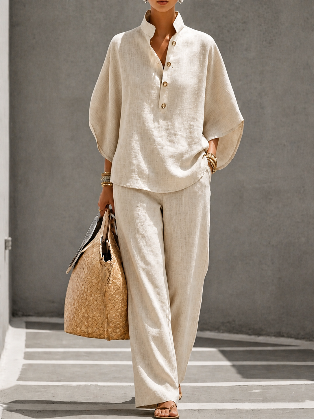 Arienne | Leinen Ensemble · Flüssigkeit & Natürliche Eleganz
