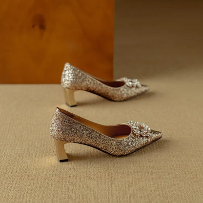 Katrien | Glitzer-Pumps