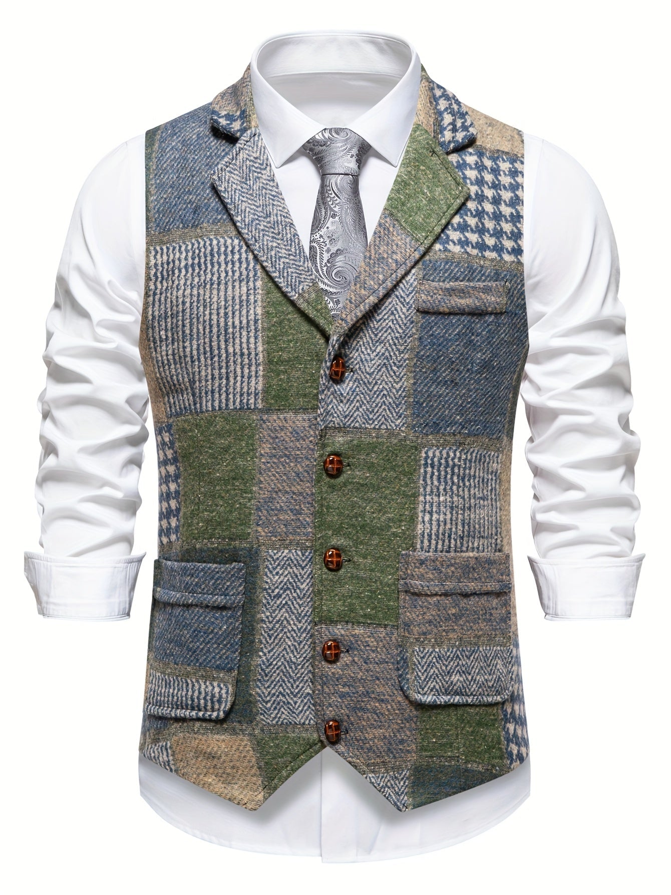 Klassisches Patchwork-Weste