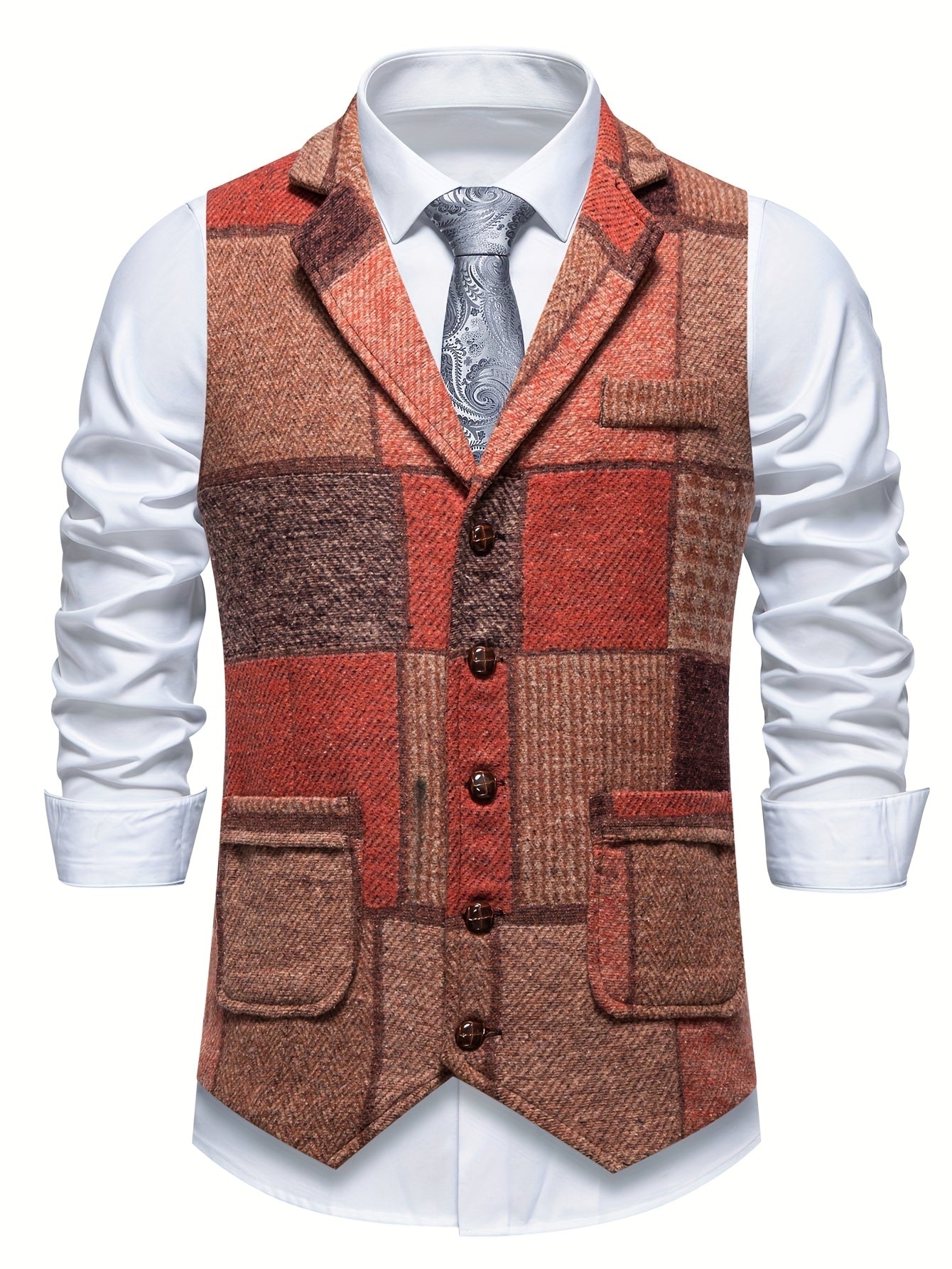 Klassisches Patchwork-Weste