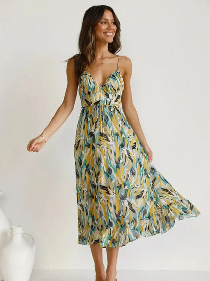 Jada | Buntes Midi-Kleid