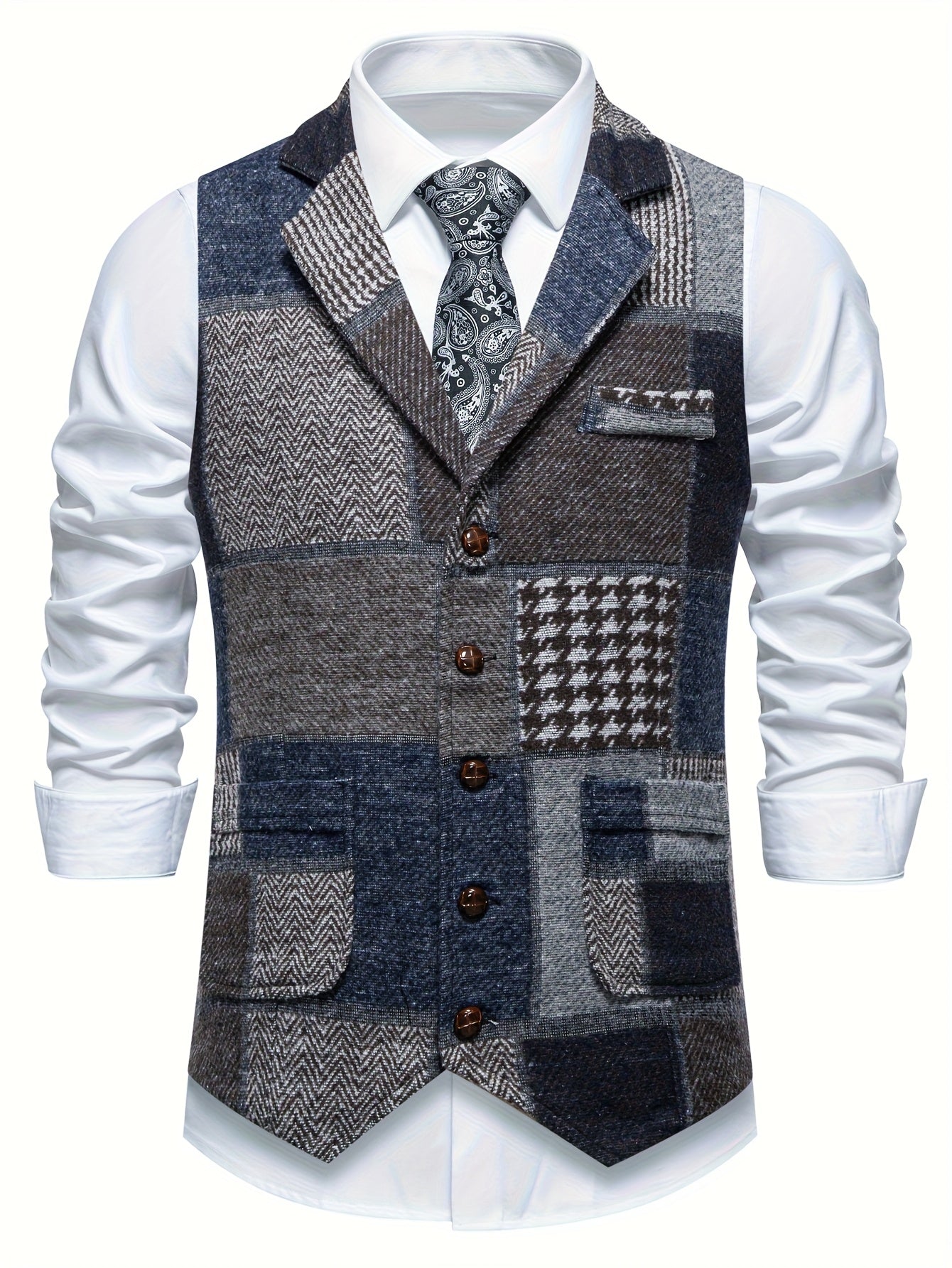 Klassisches Patchwork-Weste