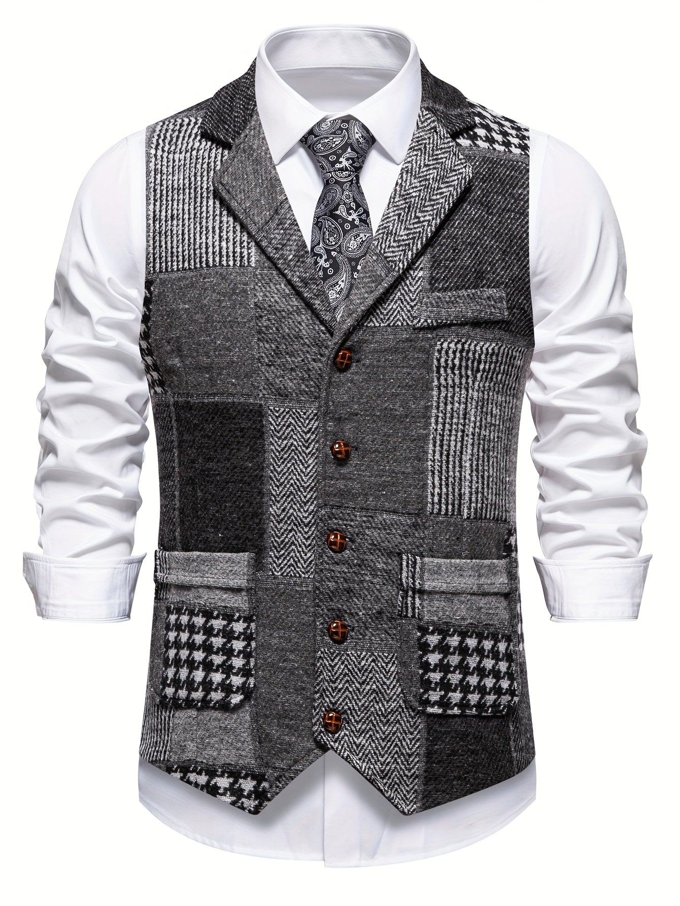 Klassisches Patchwork-Weste