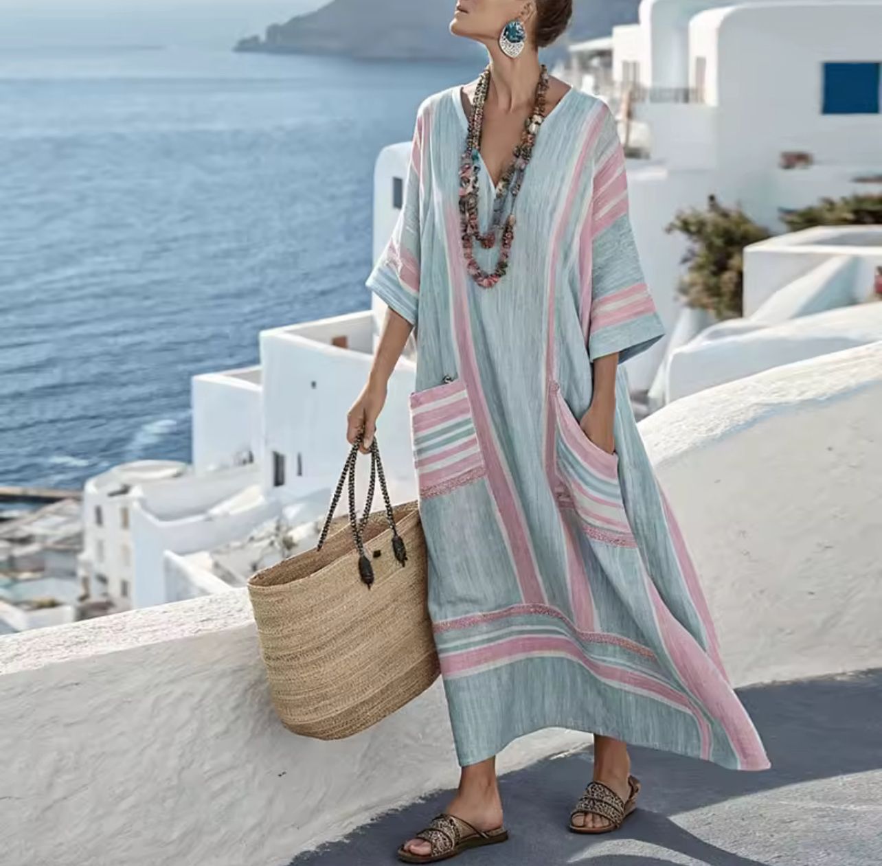 Anouk - Elegantes Maxikleid für einen Stilvollen Sommerlook